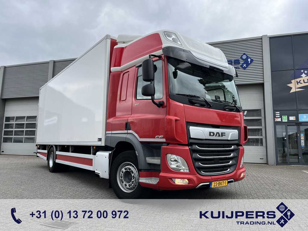 DAF CF 410 FA SC / New Tacho / 521 dkm / Box 7.5 mtr / Loadlift / NL Truck