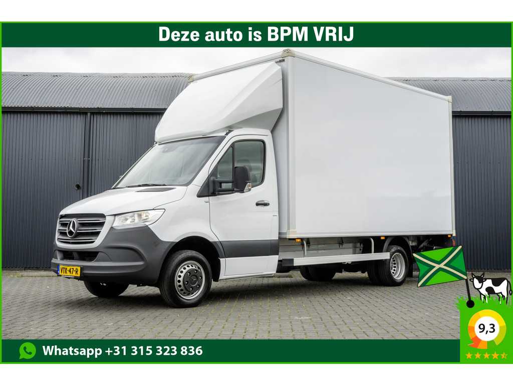 Mercedes-Benz Sprinter 519 CDI | 3.0V6 | Bakwagen met laadklep (1000KG) | Automaat | 3.5T Trekgewicht | Luchtgeveerd | Climate | Cruise | Euro 6