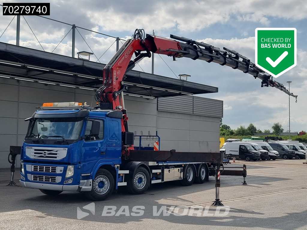 Volvo FM 450 8X2 FASSI 100 Ton/Meter 7 + 6 Jib Lift+Stuuras Euro 5