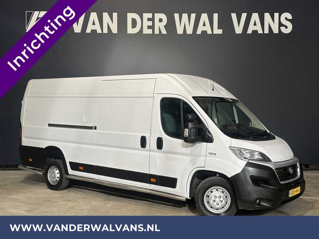 Fiat Ducato 3.0 NP 136pk L4H2 Post NL inrichting Euro6 Airco | Camera sidebars, 270 graden achterdeuren, schappen, doorloopdeur