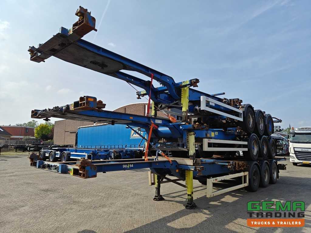 Krone SDC 27 3-assen BPW - DrumBrakes - 4700KG - 2x 20FT 1x 30FT 1x40FT - Package of 3 - NL kentekens