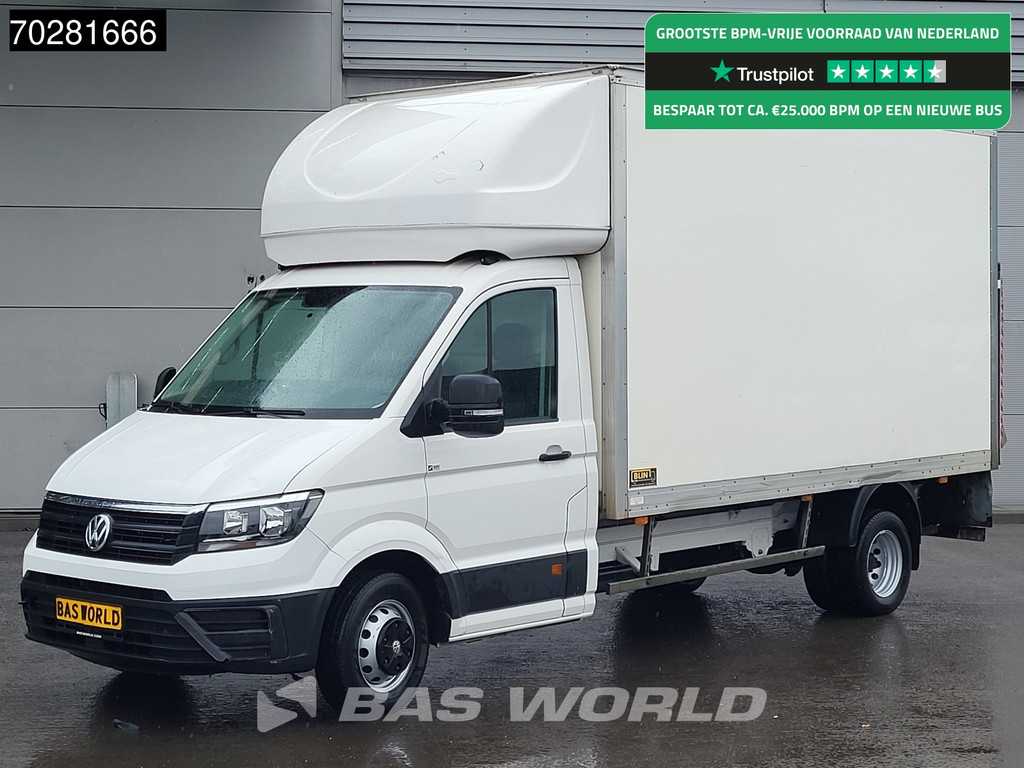Volkswagen Crafter 177pk ENGINE BROKEN/MOTOR KAPOT Dubbellucht Bakwagen Euro6 Meubelbak Koffer Airco Cruise control