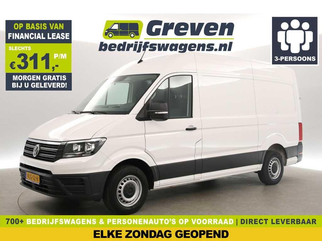 Volkswagen Crafter 30 2.0 TDI L3H3 140PK Airco Cruise Parkeersensoren 3 Persoons Elektrpakket