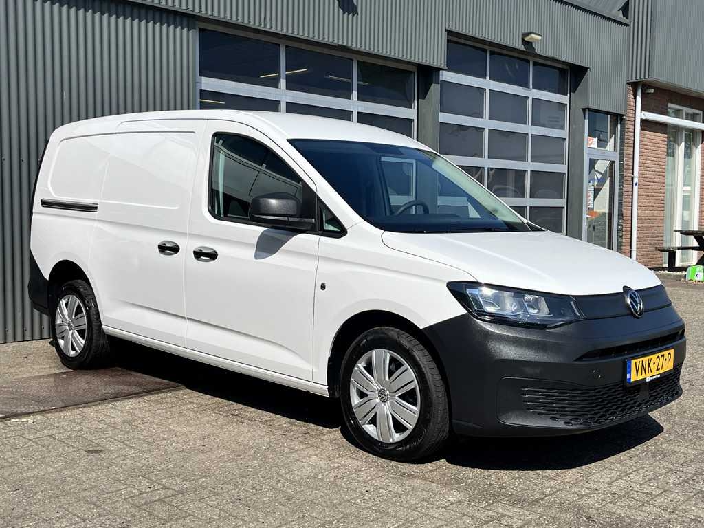 Volkswagen Caddy Cargo Maxi 2.0 TDI L2 Airco Trekhaak 1500kg trekgewicht Telefoonvoorbereiding Schuifdeur Houten laadvloer Euro 6 BPM VRIJ VOOR ONDERNEMERS !!!