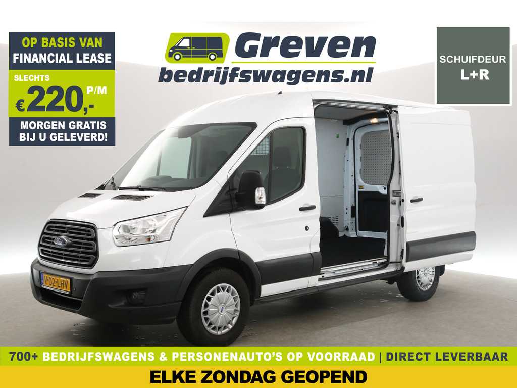 Ford Transit 350 2.0 TDCI L2H2 | 2xSchuifdeur Airco Cruise LED Parkeersensoren Stoelverwarming Elektrpakket