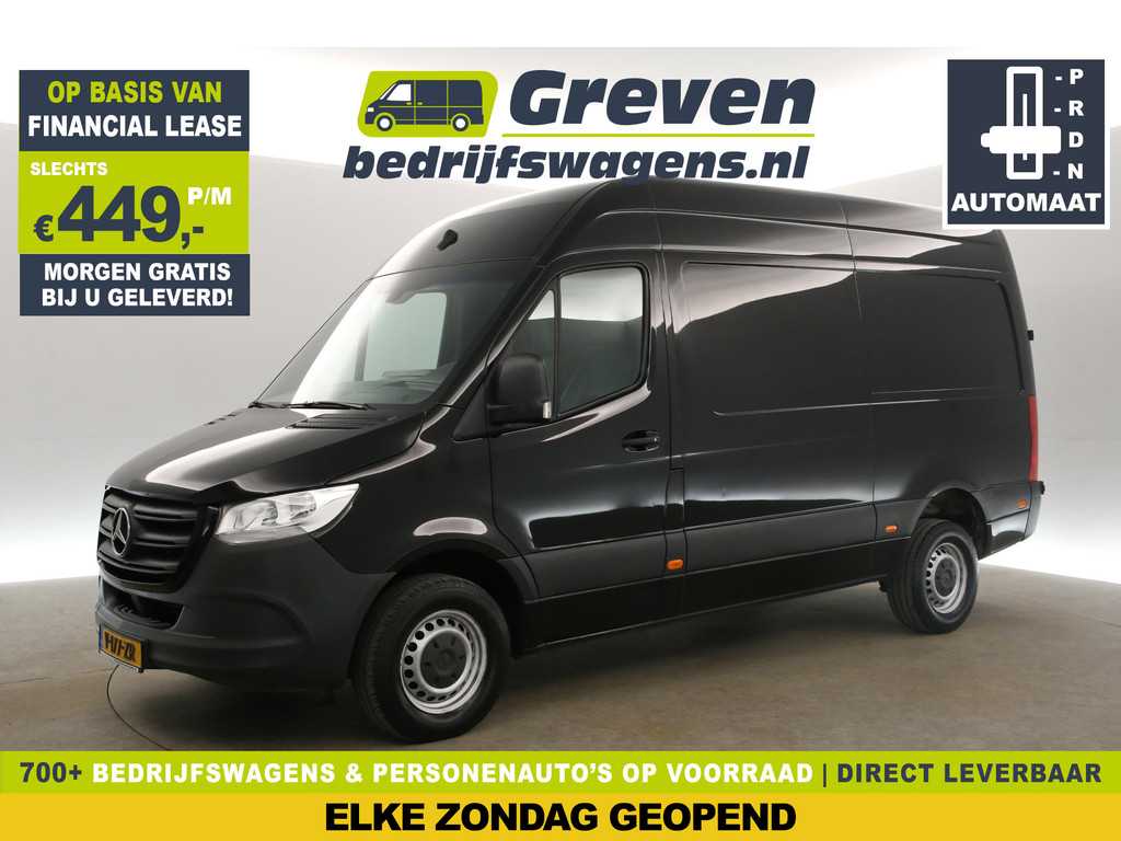 Mercedes-Benz Sprinter 314 2.2 CDI L2H2 143PK 2800kg Trekgew. Automaat Airco Camera Carplay Cruise Leder 3 Persoons Trekhaak