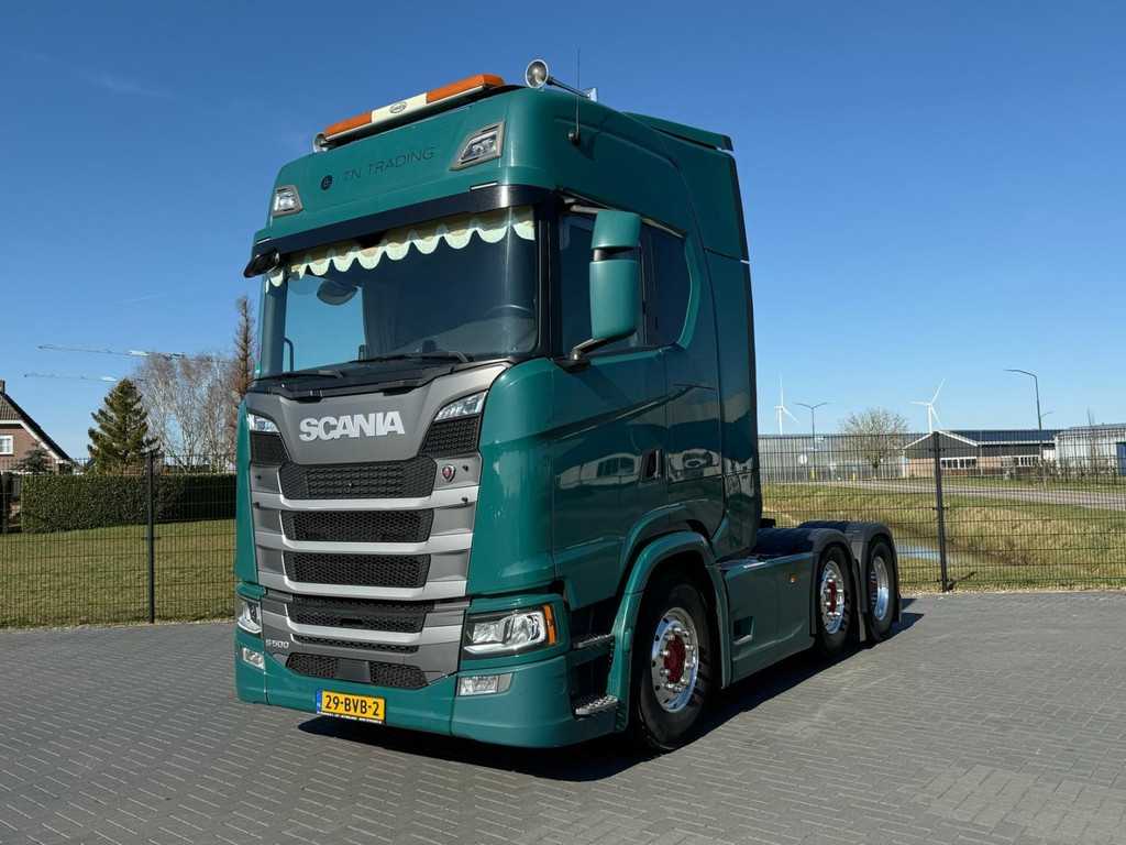 Scania S500 ALCOA, RETARDER, STEERING PUSHER, NL TRUCK, TOP.