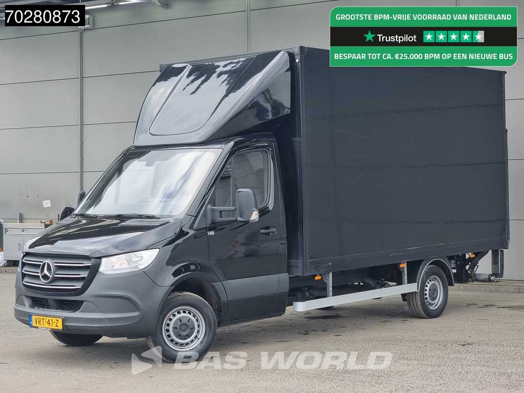 Mercedes Sprinter 314 CDI Laadklep Automaat Zijdeur Bakwagen Airco Cruise Carplay MBUX Meubelbak Koffer 21m3 Airco Cruise control
