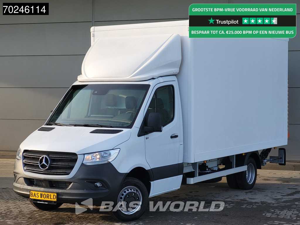 Mercedes Sprinter 515 CDI Automaat Bakwagen Laadklep Zijdeur MBUX Airco Cruise Meubelbak Koffer 21m3 Airco Cruise control