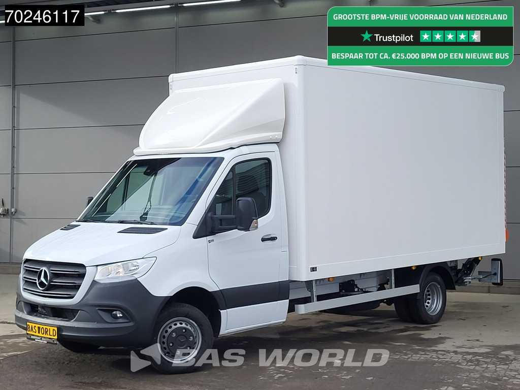 Mercedes Sprinter 515 CDI Automaat Bakwagen Laadklep Zijdeur Nieuw Airco Cruise Meubelbak Koffer 21m3 Airco Cruise control