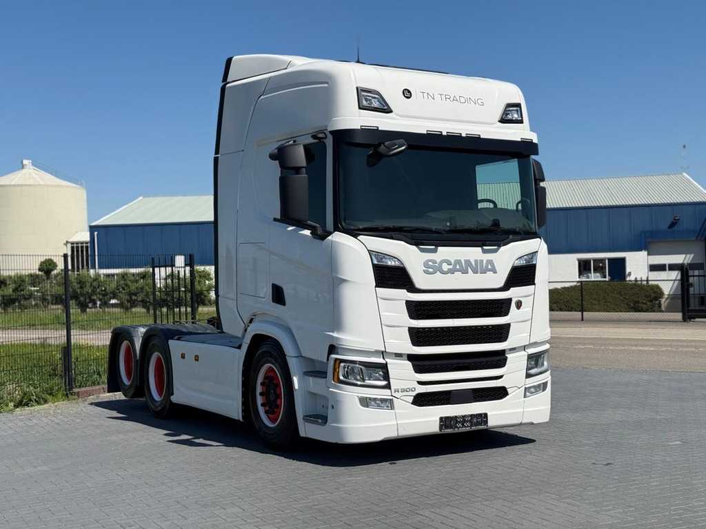 Scania R500 VOLLUCHT, RETARDER, 3.15WB, LEER, LED, VOL SPOILER.