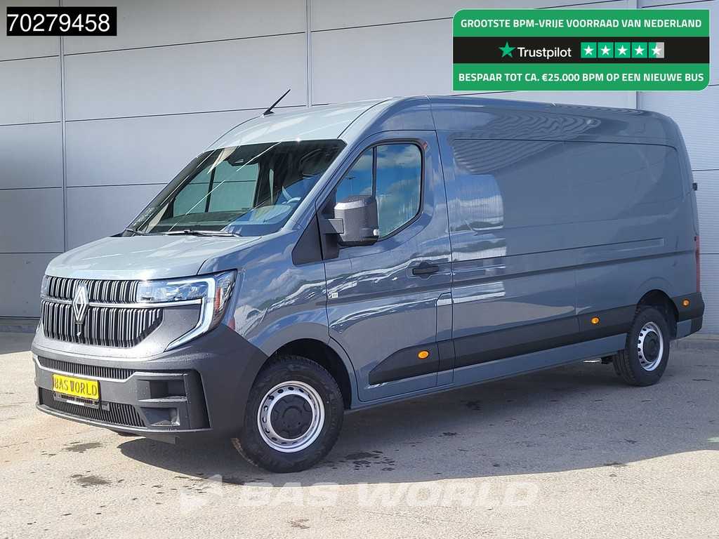 Renault Master 130PK 2025 Model! L3H2 Camera Carplay LED Airco Cruise Parkeersensoren L3 13m3 Airco Cruise control