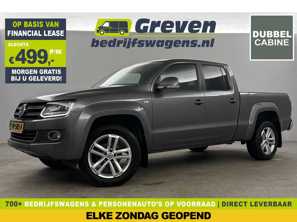 Volkswagen Amarok 2.0 TDI 4Motion XL | Dubbele Cabine | 5 Persoons | Grijs Kenteken | 3200KG | DSG Automaat LED Trekhaak 3200KG Trekgew. Airco Camera Navi Cruise PDC 19''LMV