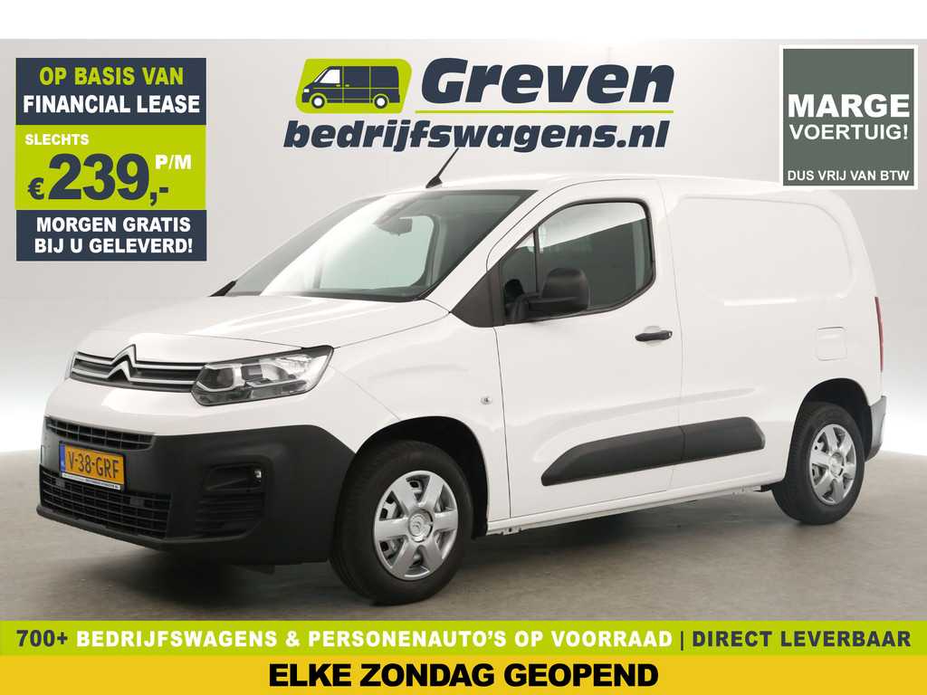Citroën Berlingo 1.2 PureTech L1H1 | MARGE! | BENZINE | EMISSIEVRIJE ZONE | 111PK Airco Cruise PDC Elektrpakket Schuifdeur