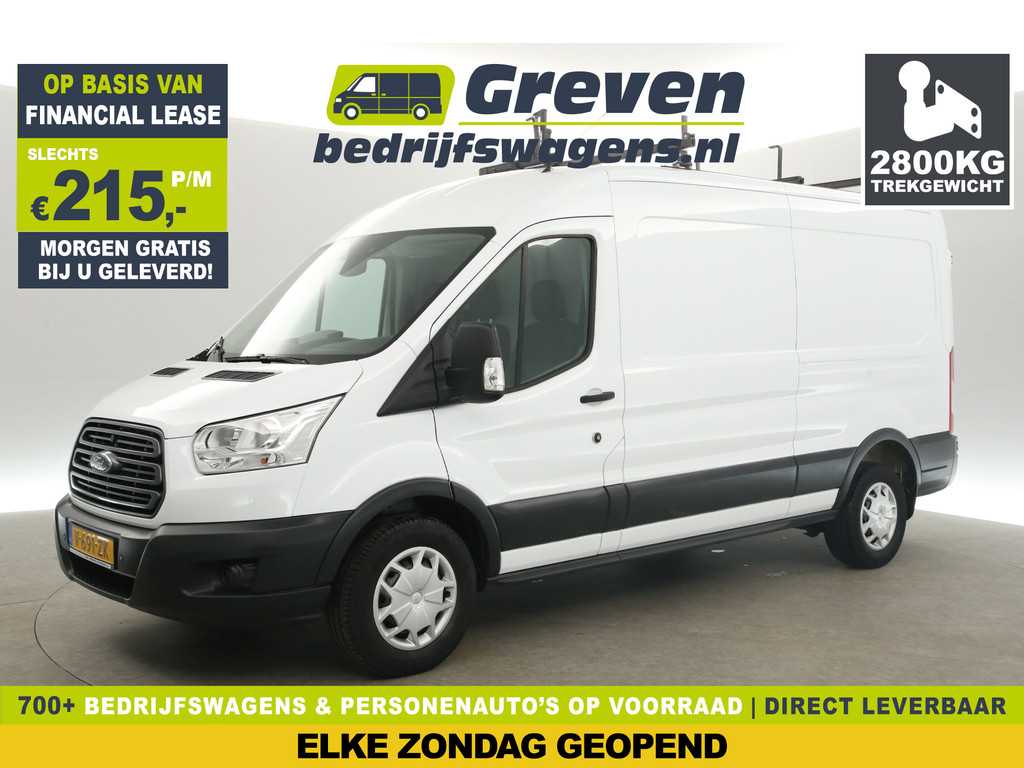 Ford Transit 350 2.0 TDCI L3H2 2800KG Trekgew. Trekhaak Ladderlift Airco Cruise PDC 3 Persoons Elektrpakket