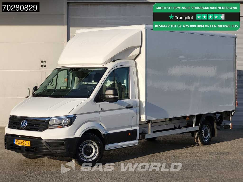 Volkswagen Crafter 140pk Laadklep Automaat Airco Cruise Euro6 Koffer Meubelbak 20m3 Airco Cruise control