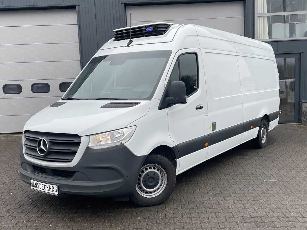Mercedes-Benz Sprinter L3 H2 Automaat 317 MBUX Fabrieksgarantie 170PK Koelwagen Carrier Xarios 350 Dag & Nachtkoeling BPM Vrij 