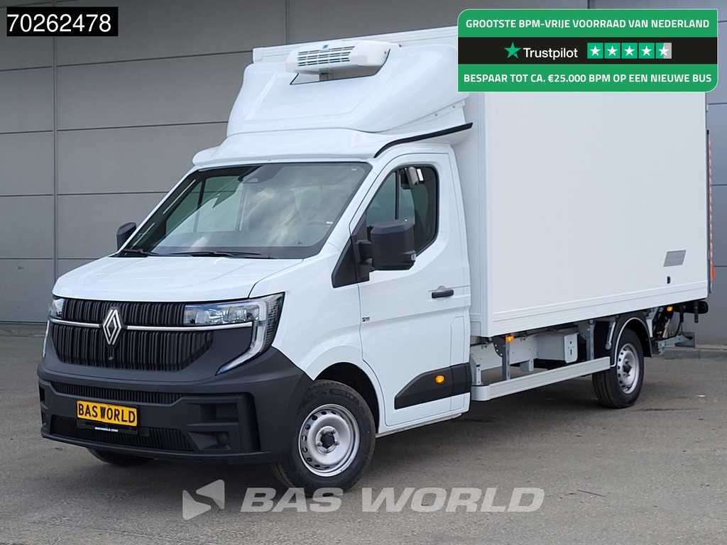 Renault Master 170PK Koelwagen Laadklep 2025model Thermo King C-250 LED Airco Cruise Carplay Koeler Koel Kühlwagen Kühlkoffer 17m3 Airco Cruise control