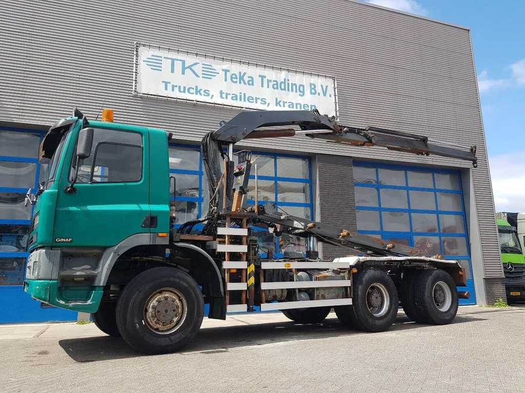 GINAF M 3335 S 6x6 Palfinger PK 14080 + NCH cable system truck