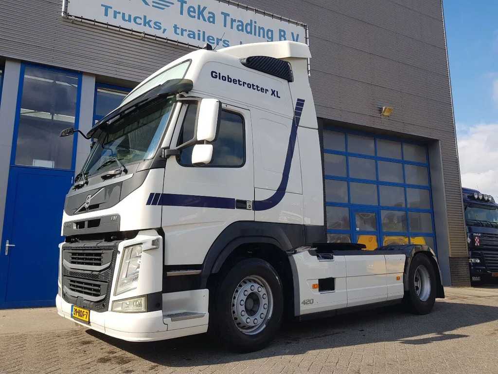 Volvo FM 420 Globetrotter XL Double tank truck tractor