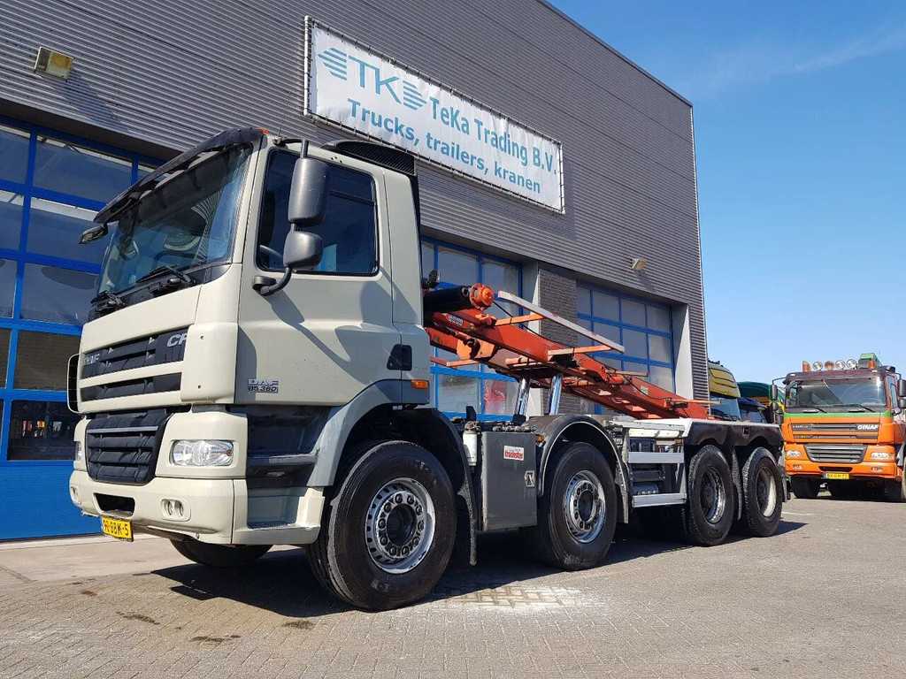 DAF CF 85.360 8x4 Manual Steel NCH Apk Euro 5 cable system truck