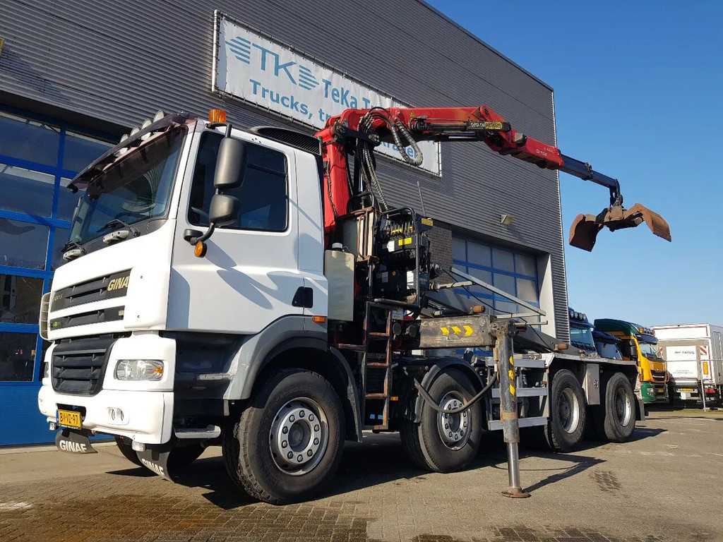 GINAF X 4241 S 8x4 NCH Z-Crane Epsilon Palfinger Q170Z88 cable system truck