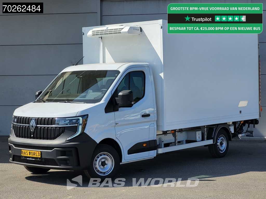Renault Master 170PK -15 Vries Laadklep 2025model Koelwagen Thermo King V200 MAX 220V stekker LED Koel Koeler Vries Kühlwagen Kühlkoffer Frigo 17m3 Airco Cruise control