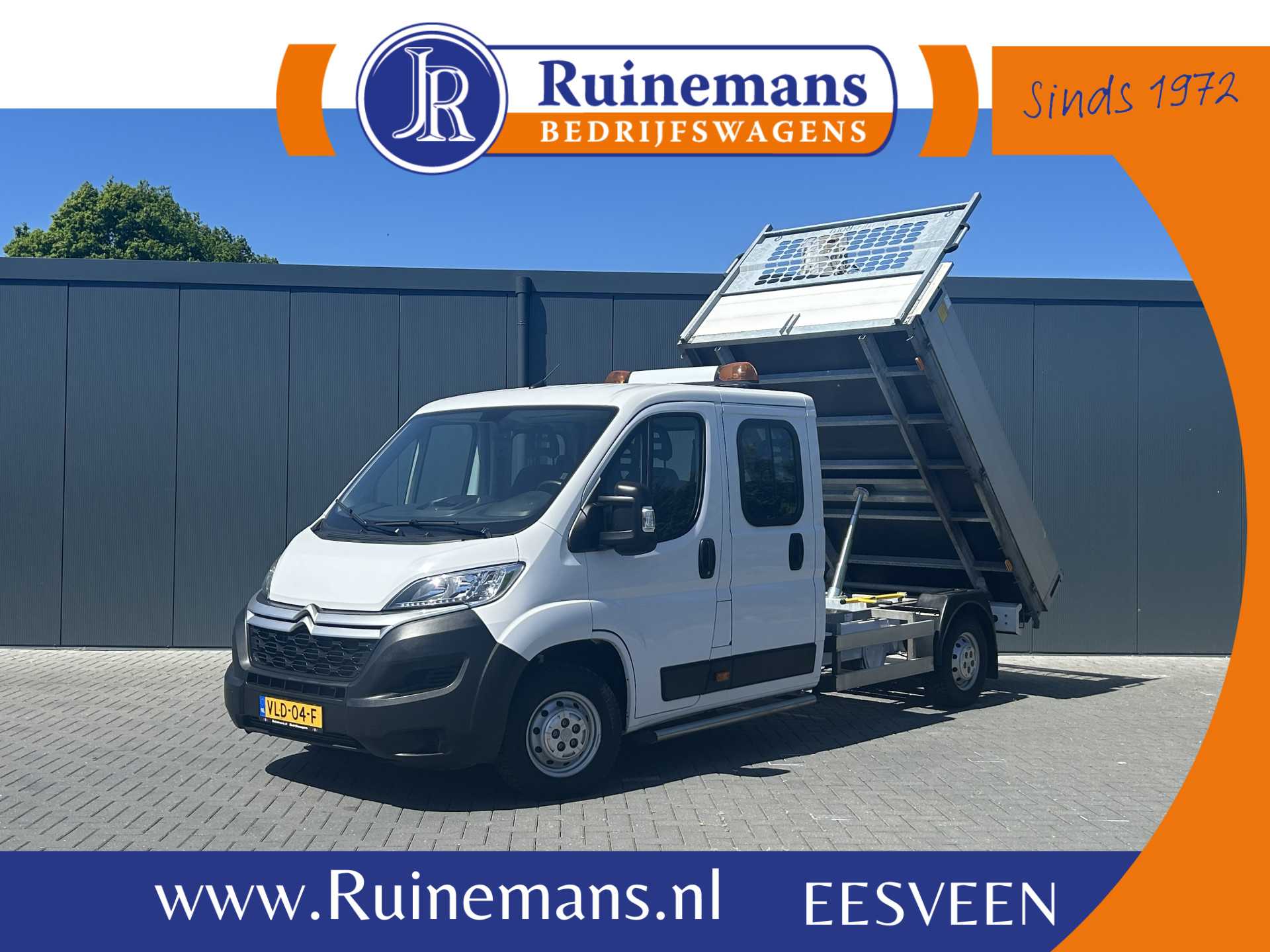 Citroën Jumper 2.2 BlueHDi 141 PK EURO 6 / L4 MAXI /KIPPER / 7 PERS / DUBBELE CABINE / PICK UP / 2.5 TONS TREKHAAK / LED