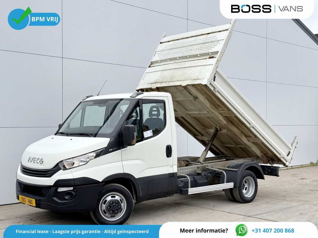 Iveco Daily 35C12 2.3 Kipper Dubbellucht Trekhaak Airco Cruise Control Lucht Geveerde Stoel
