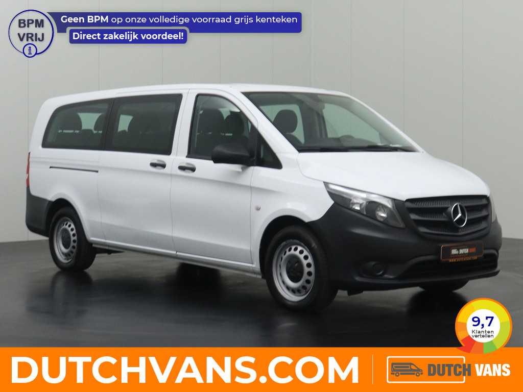 Mercedes-Benz Vito 114BlueTEC 7G-Tronic Automaat Personenbus | 9-Persoons | Extra Lang | Airco | Cruise | BPM vrij !!! | 2-2-2-3 Stoelopstelling