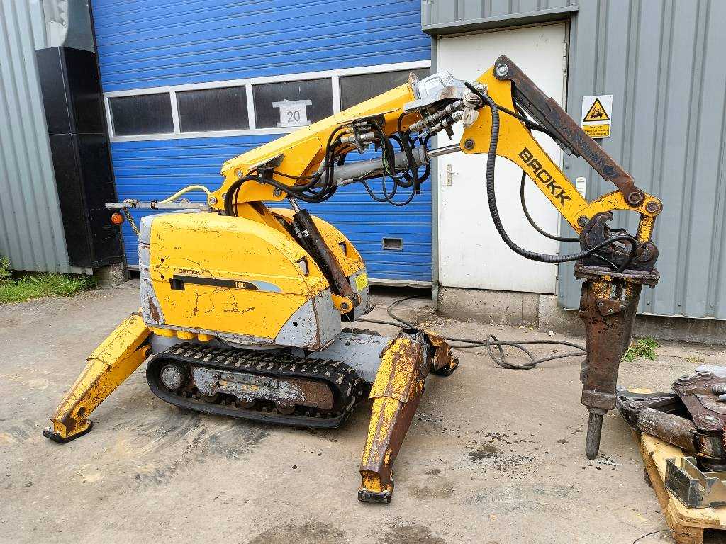 Brokk 180 demolition remote robot excavator husqvarna