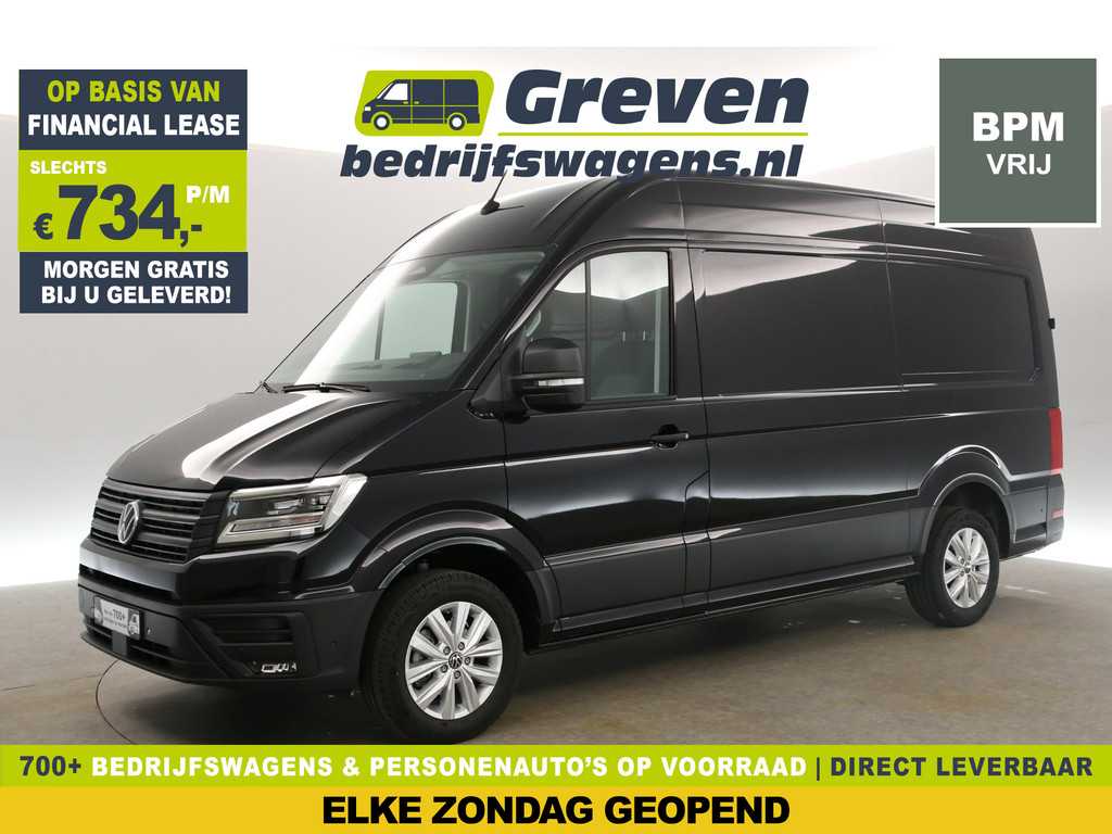 Volkswagen Crafter 2.0 TDI DSG HIGHLINE EXCLUSIVE L3H3 | FACELIFT MODEL | BPM VRIJ | NIEUW 3000KG TREKHAAK VIRTUAL ADAPTIVE CRUISE LED 140PK CARPLAY 17"LMV