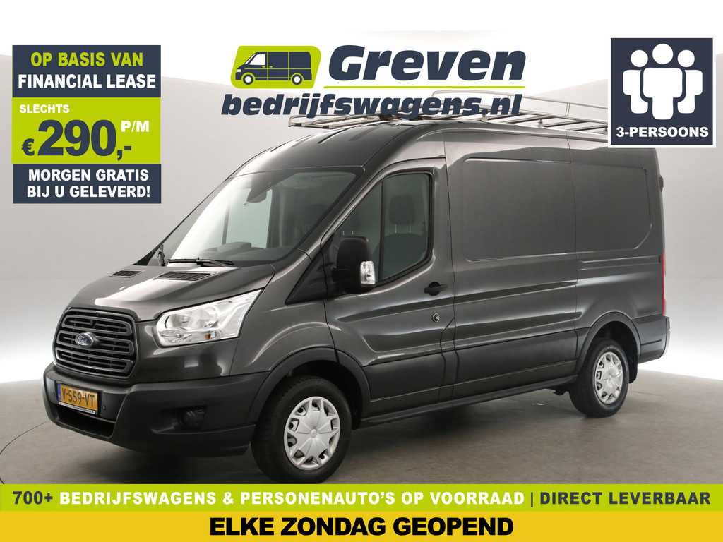 Ford Transit 330 2.0 TDCI L2H2 Trend 170PK 2800KG Trekgew. Trekhaak Airco Camera Cruise Imperiaal PDC 3 Persoons