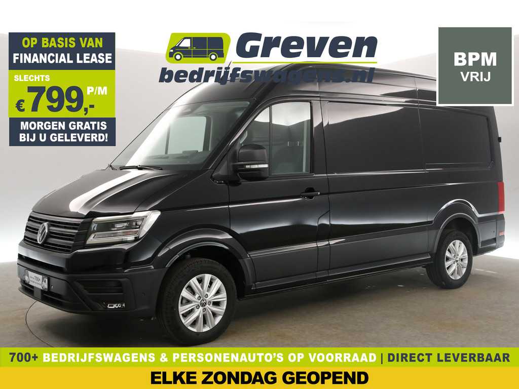 Volkswagen Crafter 2.0 TDI DSG HIGHLINE EXCLUSIVE L3H3 | FACELIFT MODEL | BPM VRIJ | NIEUW 3000KG TREKHAAK VIRTUAL ADAPTIVE CRUISE LED 140PK CARPLAY 17"LMV