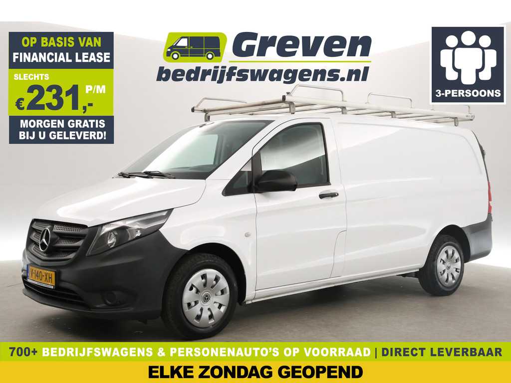 Mercedes-Benz Vito 111 CDI Lang Airco 3 Persoons Trekhaak Imperiaal 3 Persoons Leder Elektrpakket