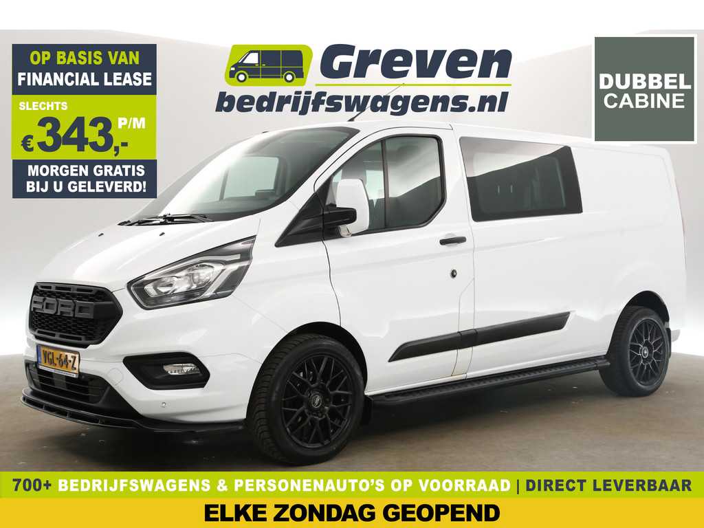 Ford Transit Custom 320 2.0 TDCI L2H1 Limited | Dubbele Cabine | 6 Persoons Airco Camera Carplay Cruise PDC 18''LMV Trekhaak