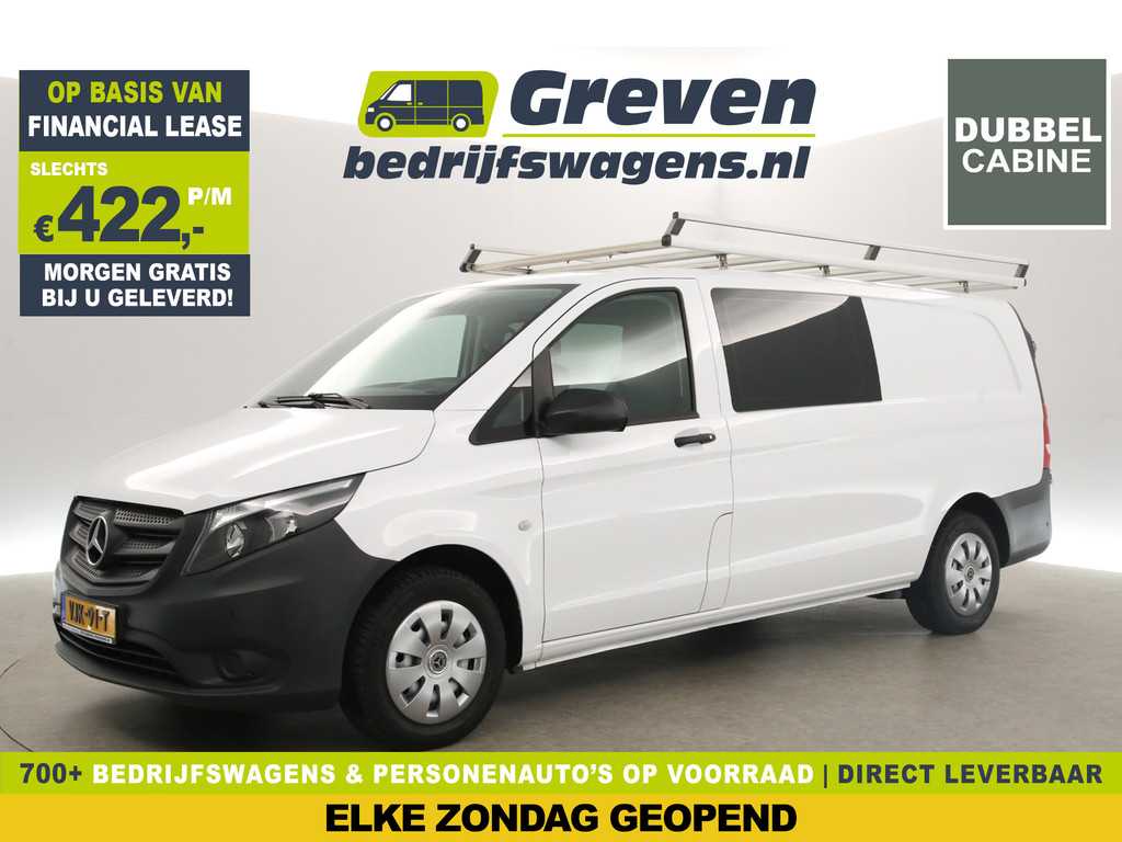 Mercedes-Benz Vito 116 CDI Extra Lang 164PK Dubbele Cabine 5 Persoons Airco Camera Carplay Cruise Navi PDC Imperiaal Trekhaak