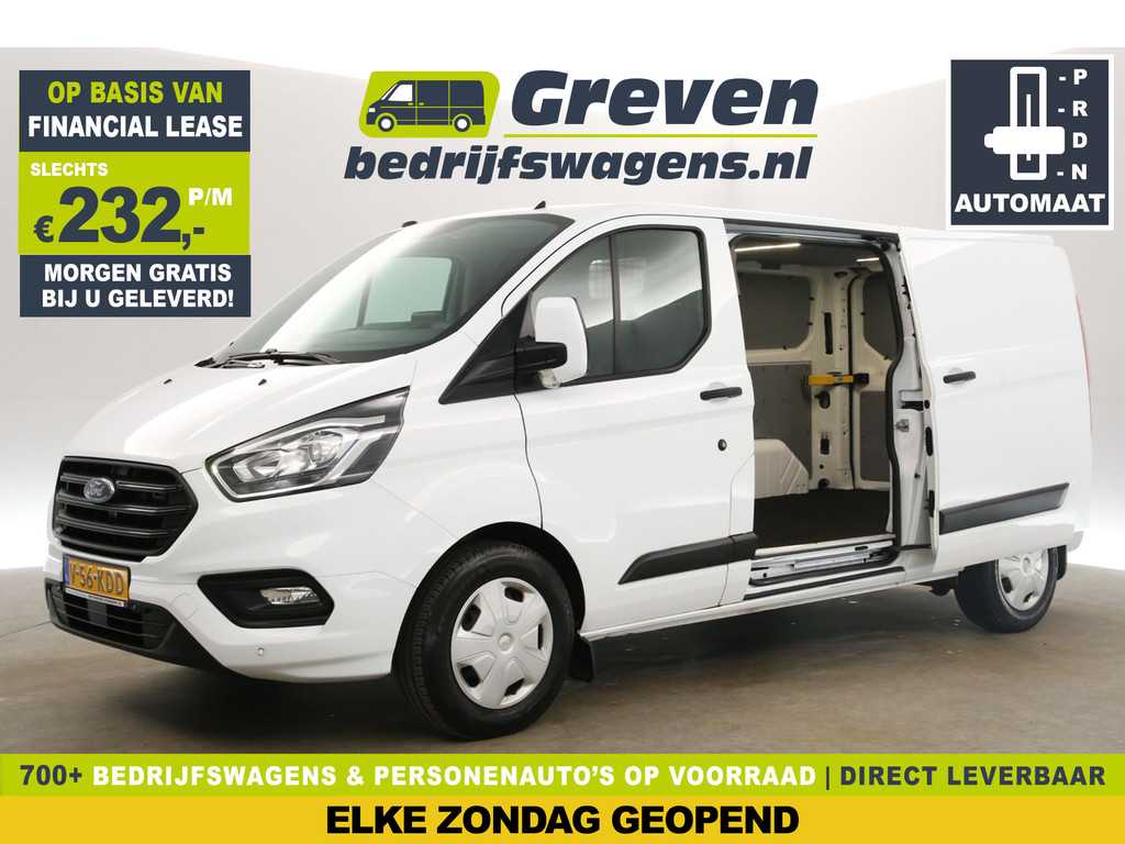 Ford Transit Custom 340 2.0 TDCI L2H1 130PK Automaat Airco Cruise Carplay 2xSchuifdeur Navi PDC 3 Pers Elektrpakket