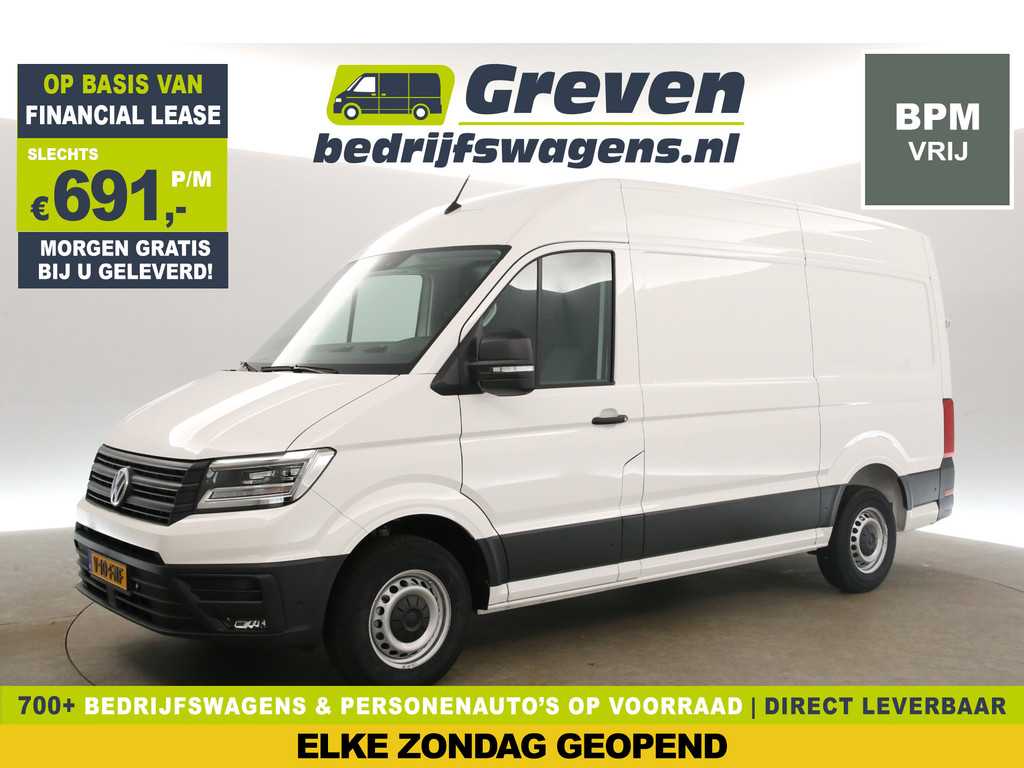 Volkswagen Crafter 35 2.0 TDI L3H3 | BPM VRIJ | 141PK Airco LED Camera Carplay Cruise Navigatie PDC 3 Persoons Elektrpakket