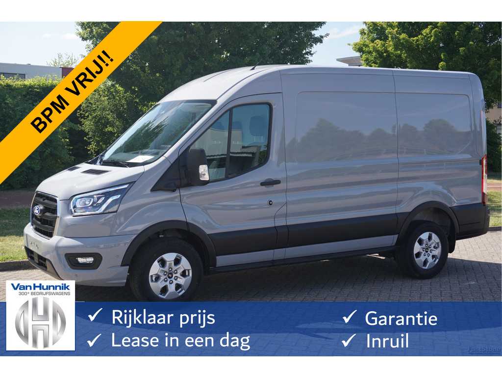 Ford Transit 350M L2H2 Limited AUT-8 165PK BPM VRIJ Navi, Adap. Cruise, 360° Cam, Trekhaak, Xenon!! NR. 294