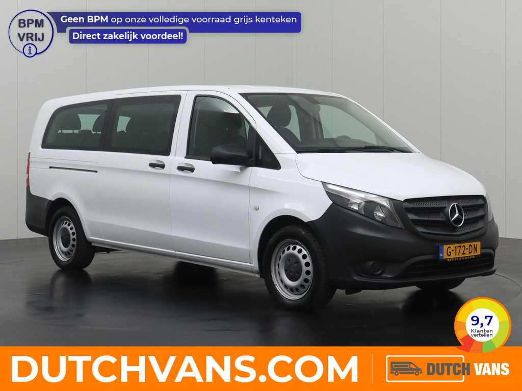 Mercedes-Benz Vito 114BlueTEC 7G-Tronic Automaat Personenbus | 9-Persoons | Extra Lang | Airco | Cruise | BPM vrij !!! | 2-2-2-3 Stoelopstelling