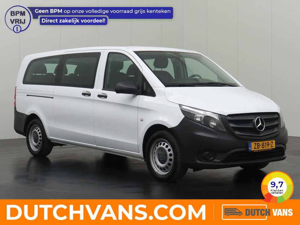 Mercedes-Benz Vito 114BlueTEC 7G-Tronic Automaat Personenbus | 9-Persoons | Extra Lang | Airco | Cruise | BPM vrij !!! | 2-2-2-3 Stoelopstelling