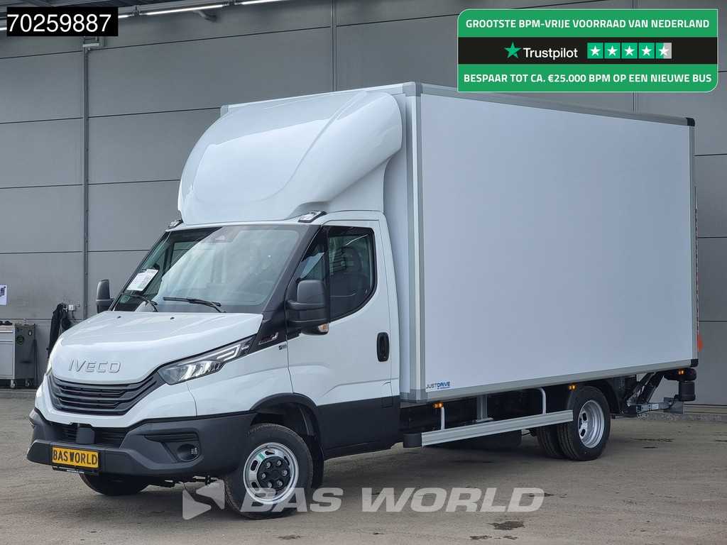 Iveco Daily 35C18 Automaat Luchtvering Laadklep Zijdeur LED Navi Camera Bakwagen Meubelbak Koffer Airco Cruise control