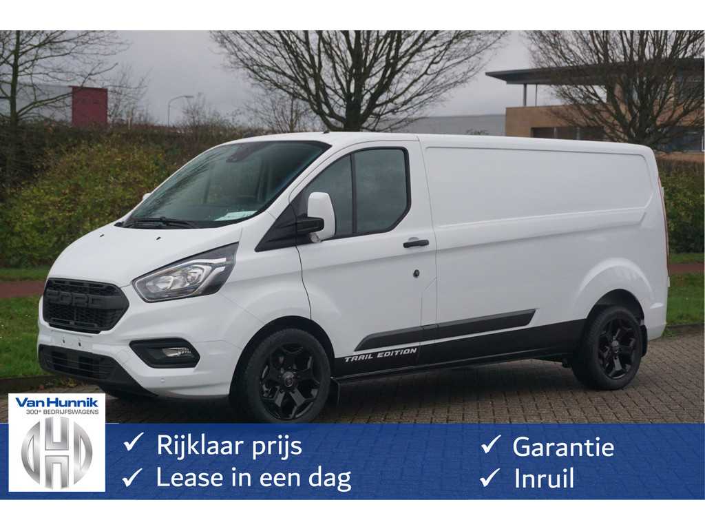 Ford Transit Custom 340L 130PK Trail Edition AUT Airco Camera Apple CP/Android A 18" LM Velgen NR. 488