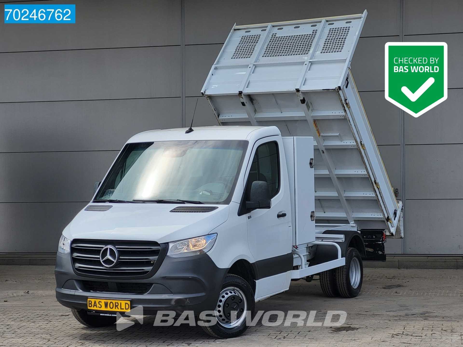 Mercedes-Benz Sprinter 514 CDI Kipper met kist 3500kg trekhaak Airco Cruise Tipper Benne Kieper Airco Trekhaak Cruise control