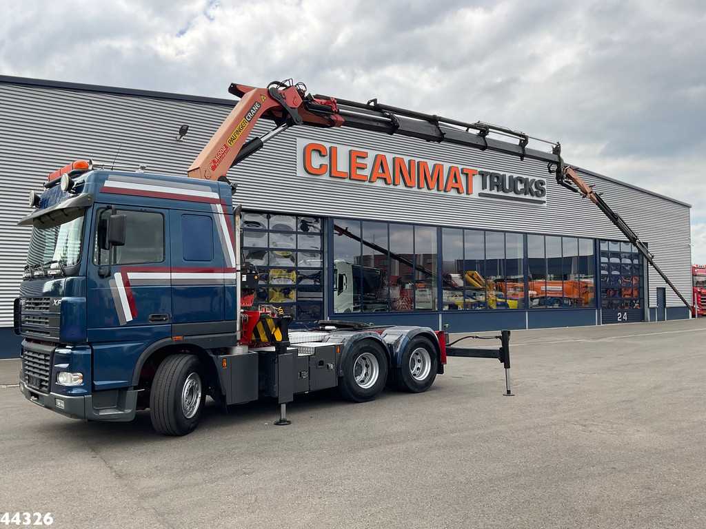 DAF FTS 95 XF 480 Manual Palfinger 36 Tonmeter laadkraan + Fly-Jib