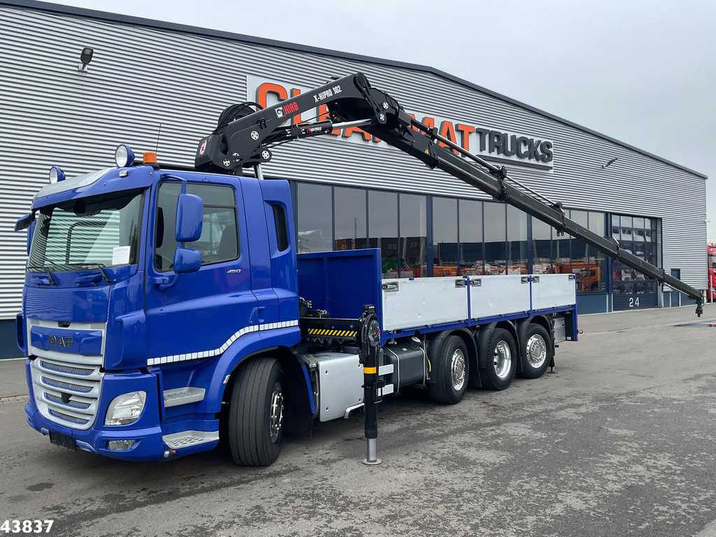 DAF FAQ CF 450 Euro 6 Hiab 30 Tonmeter laadkraan