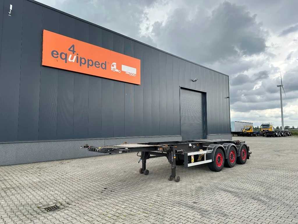 Burg 20FT/3-axles, empty weight: 3.400kg, SAF INTRADISC, ADR (EXII, EXII, FL, AT), 2X LIFTAXLE, NL-Chassis, APK/ADR: 11/2024
