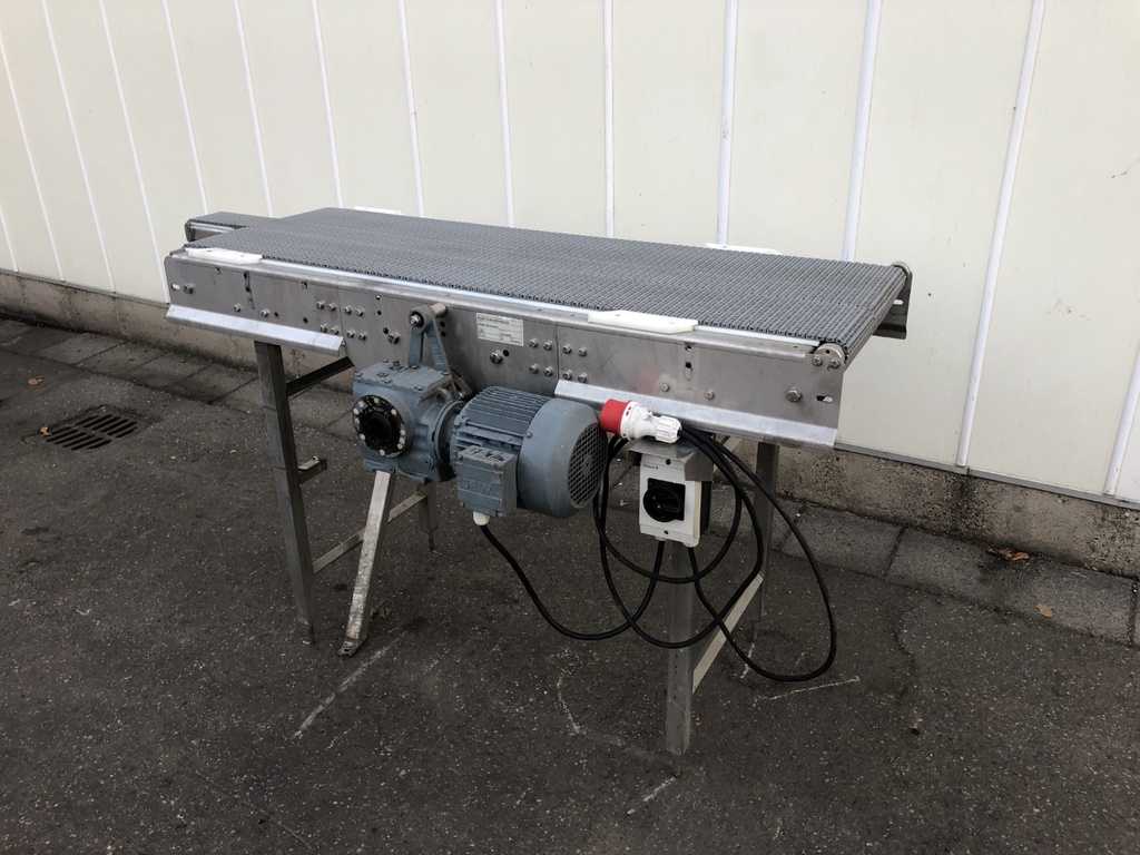 Brüel RVS transportband met PP schakelband 170 x 45 cm