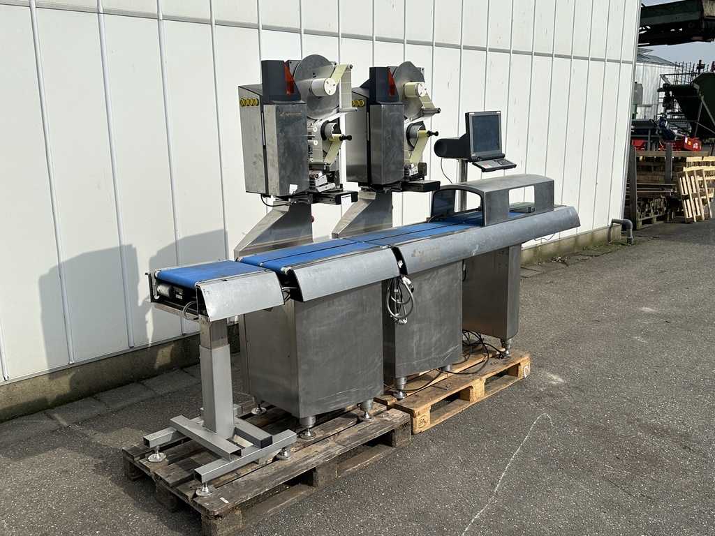 Espera ES7002 etiketteermachine met checkweger modus